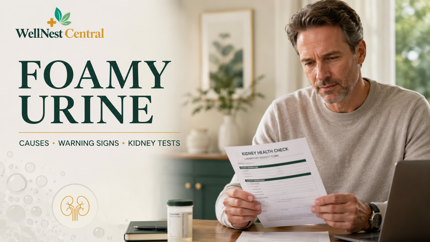Read more about the article Foamy Urine: Causes, Warning Signs and Kidney Tests